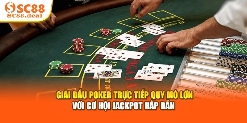  Giải đấu Poker trực tiếp quy mô lớn với cơ hội Jackpot hấp dẫn