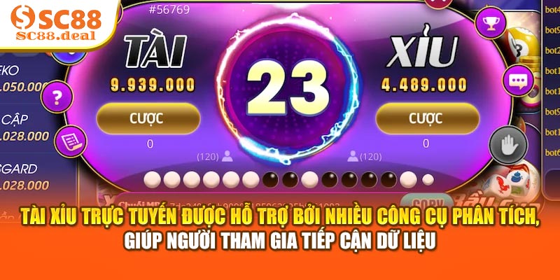 Tài xỉu trực tuyến được hỗ trợ bởi nhiều công cụ phân tích, giúp người tham gia tiếp cận dữ liệu